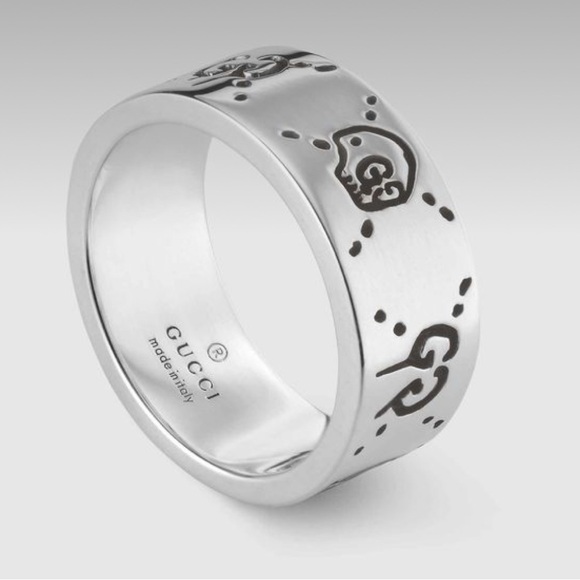 Gucci Ghost Silver Ring - Picture 1 of 8